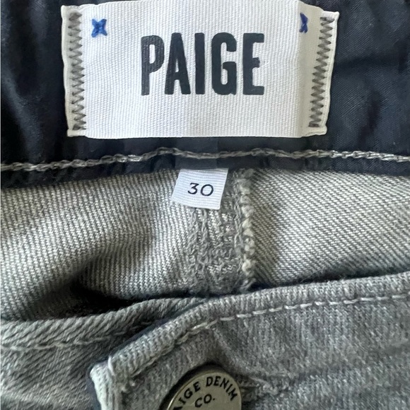 PAIGE Gray Skyline Skinny Jeans Size 30 - Picture 5 of 6